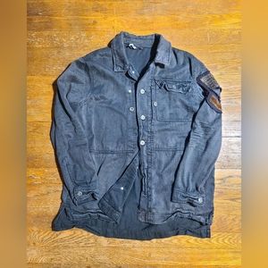 Free People Black Military Jacket S